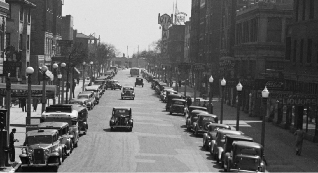 Hillbilly heaven Uptown's Chelsea Hotel, on the left, opened in 1923 and required its first residents to rent rooms on a monthly basis to ensure no 'transients' stayed in the building.