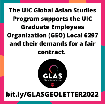 The UIC Global Asian Studies Support GEO Demands for Fair Contract 