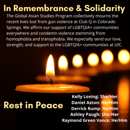 In remembrance and solidarity