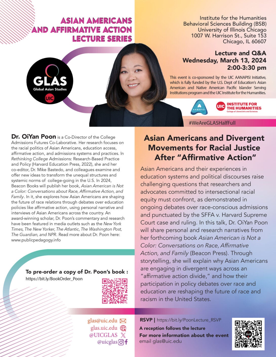 ASIAN AMERICANS  AND AFFIRMATIVE ACTION LECTURE SERIES