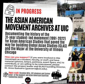 The Asian American Movement Archiving Project at UIC! 